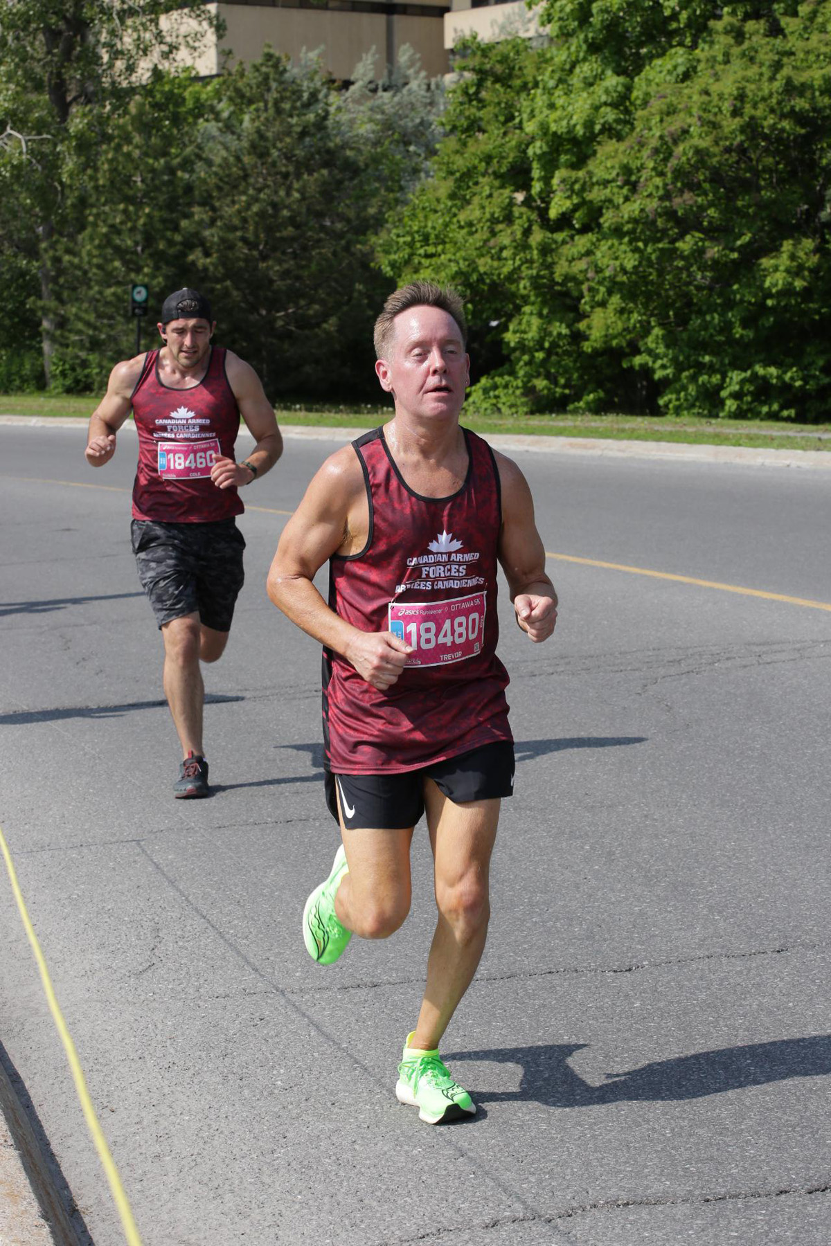 Petty Officer First Class Trevor Scoville who won the CAF silver medal in the 5K race in the Men’s Senior (48+) category. Photos provided