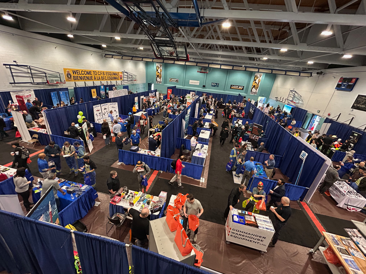 The Ship-to-Shore Industrial Tradeshow brought in vendors from across the country to showcase their products and services on Oct. 8 at the Naden Athletic Centre. Photos: Paul Dagonese, Lookout Newspaper